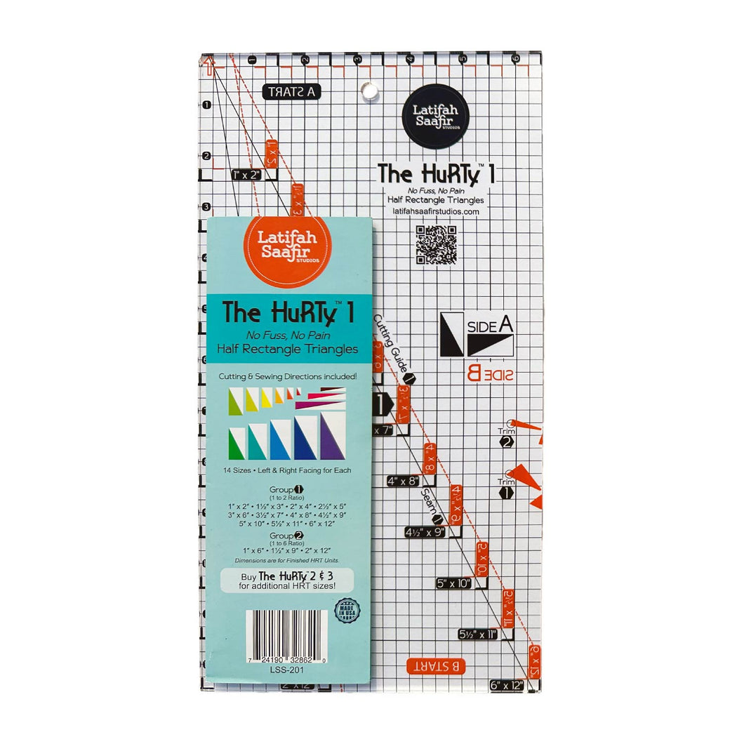 The HuRTy™ 1 - Half Rectangle Triangle Ruler (Ratios 1:2 and 1:6)