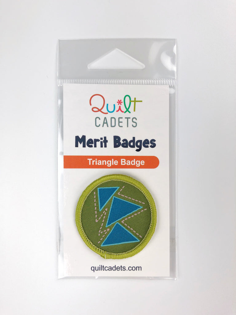 Quilt Cadets Merit Badge: Triangle Badge Quilt Cadets Merit Badge: Triangle Badge