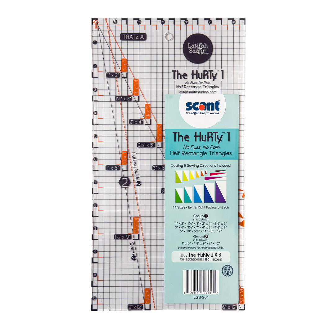 The HuRTy™ 1 - Half Rectangle Triangle Ruler by SCANT™