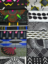 Black, White & a Pop of Color - Giant Clam Toss Quilt Kit
