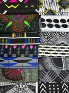 Black, White & a Pop of Color - Giant Clam Toss Quilt Kit